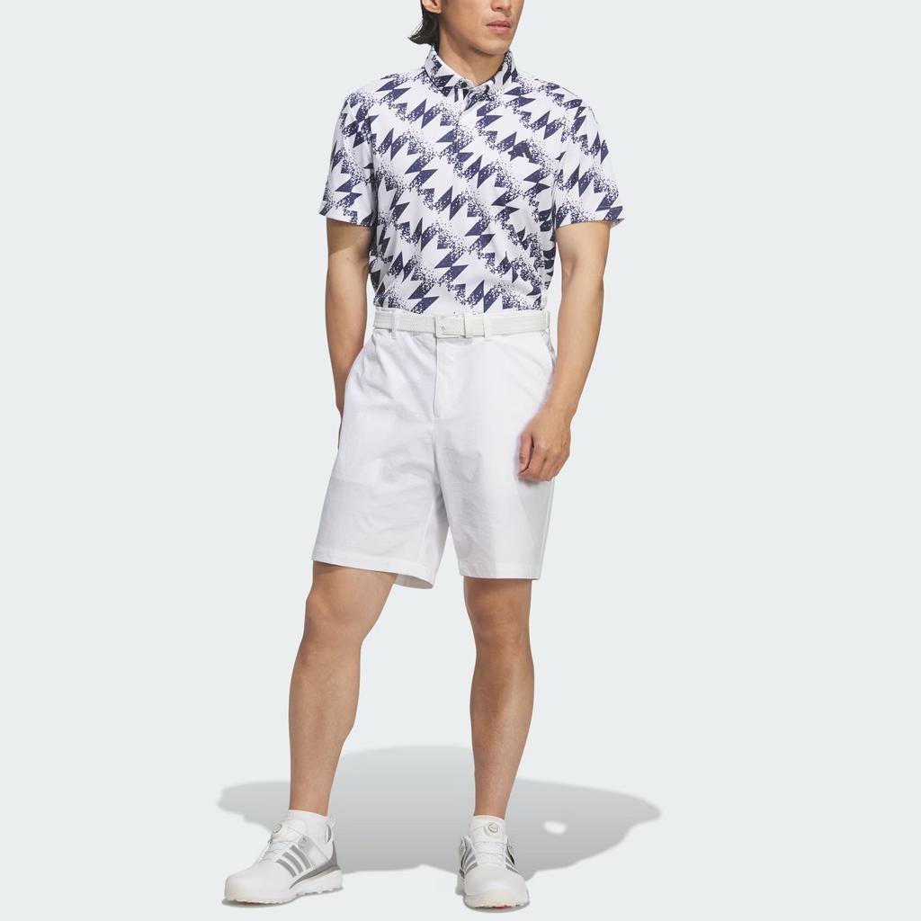 adidas T-shirt de Golf imprimé à manches courtes, séchage rapide, protection solaire AOP UPF50+ pour hommes JY8226