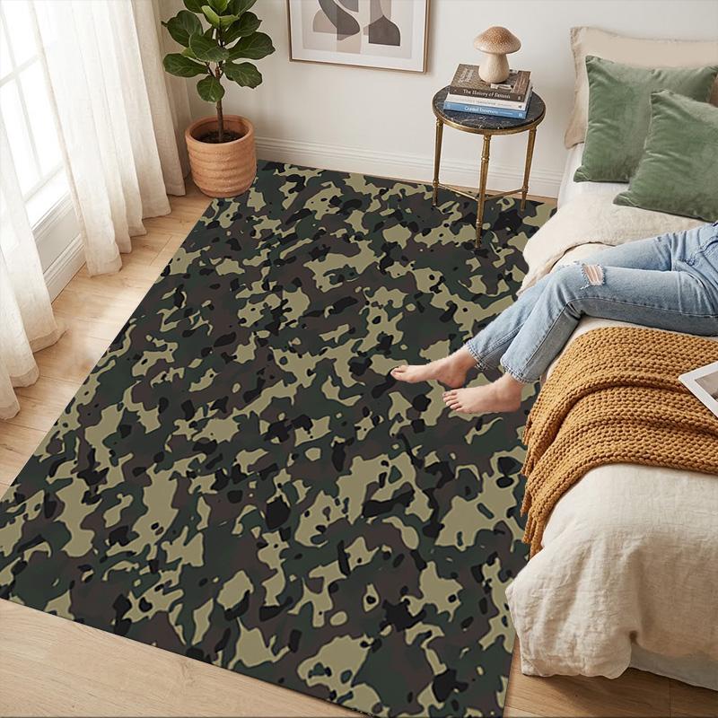 Camouflage Living Room Nonslip Area Rug Soft Carpet For Bedroom Game Playroom Sofa Office Home Decor Doormat Christmas Gift C930972