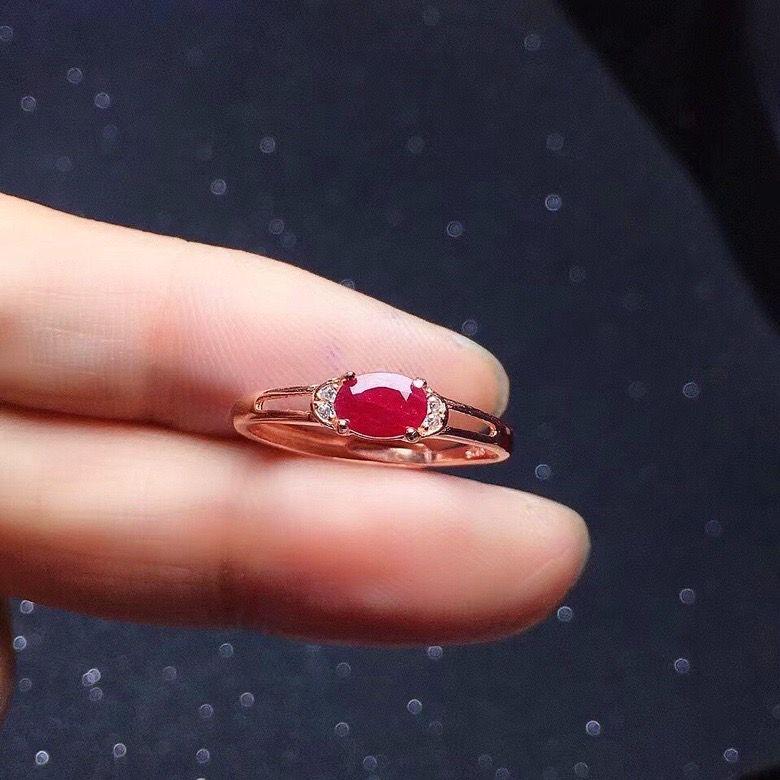 Yanyu Korean Style Red Zircon Women's Adjustable Ring - Elegant and Versatile Fashion Statement