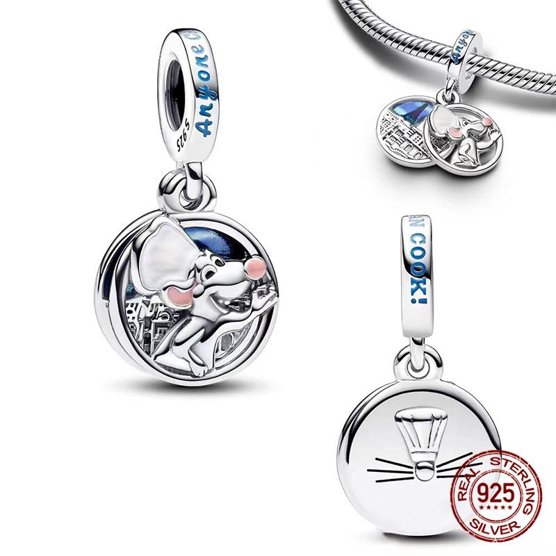 New  Mickey Minnie Beaded Marvel Lron Man Charms Plata De Leyoriginales Fit Bracelet Diy Jewelry Making Women'S Gift
