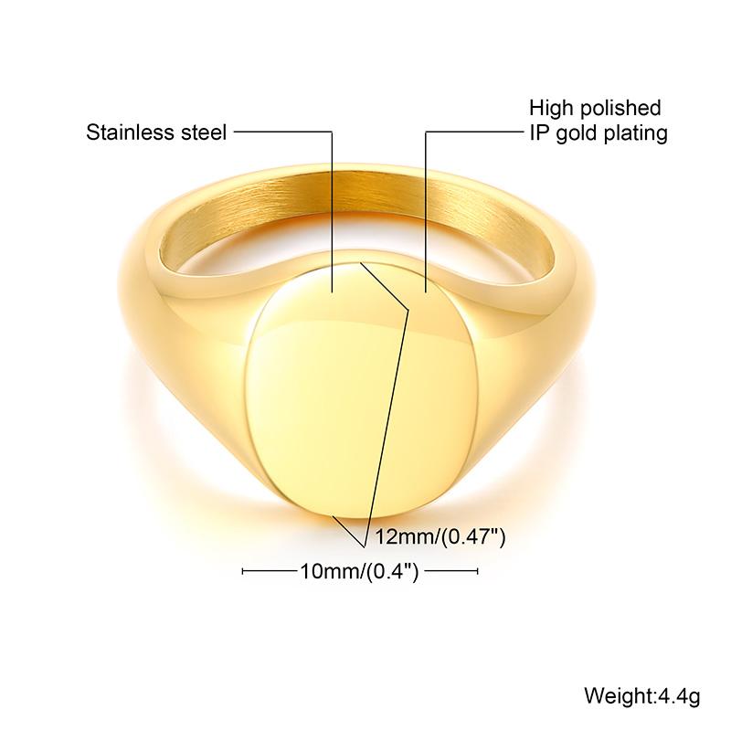 Hall s Lotus Signet Pinky Ring,Stainless Steel Elegant Signet Ring, Men Women Floral-inspired Ring 6&Not engraved