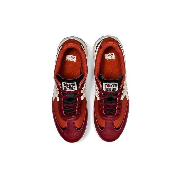 ONITSUKA TIGER Delegation Ex Ex Leichte Atmungsaktive Low-Top Skate Schuhe Unisex Sneaker Burgunderrot 1183A559-600