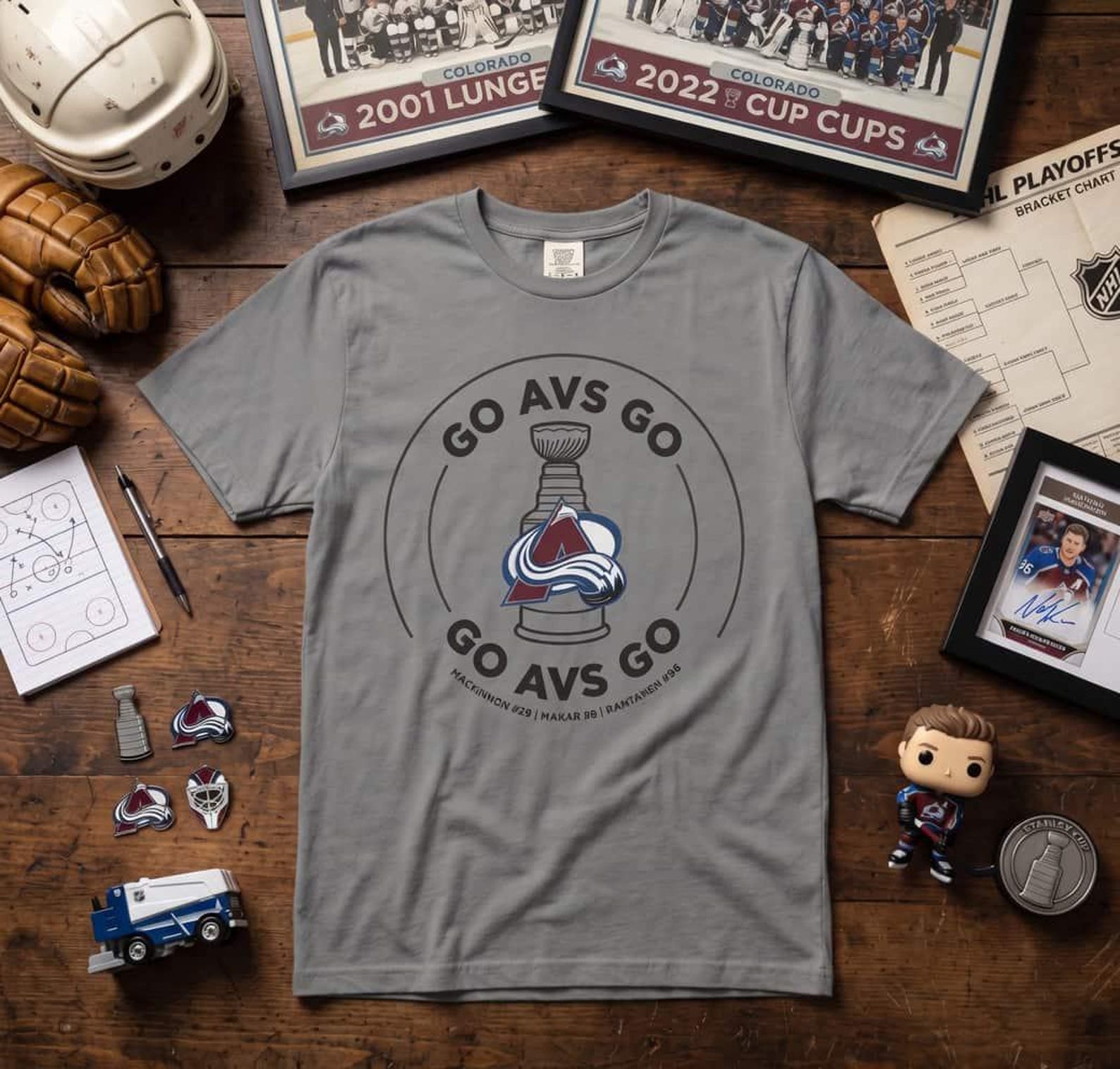 Comfort Colors® Colorado Avalanche T-Shirt 2026 Stanley Cup Hockey Tee 3XL
