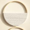 Bohemian Double Round Shelf Wall Decoration Hand-woven Wall Hanging Home Jewelry Pendant
