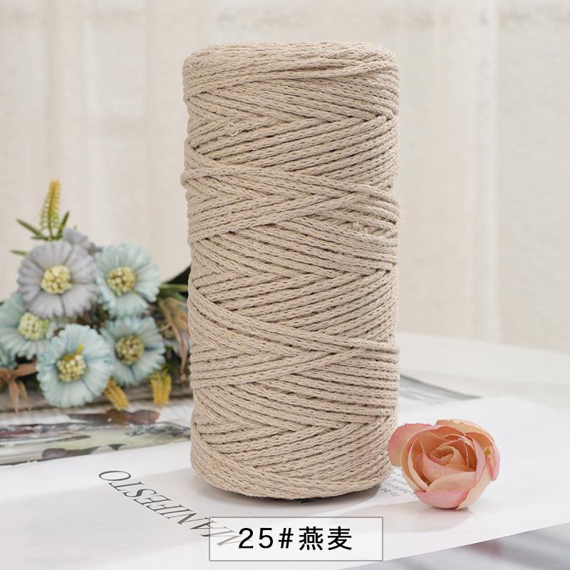 150g/150m 2mm Round Strand Hollow Yarn,European Hook Bag Core Diy Thread,Many Colors,Hand-knitted Crochet Matching Crocheting