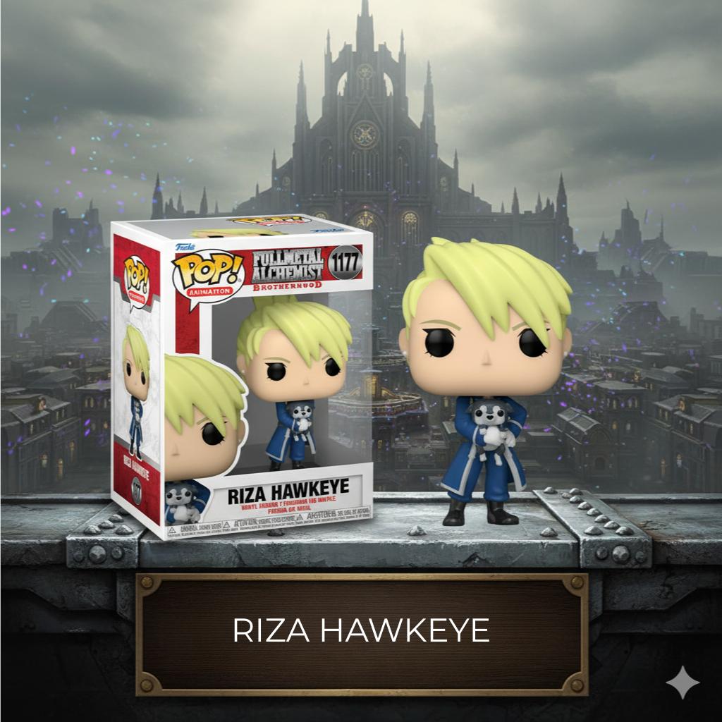 

Сталевий алхімік фігурка Різа Хоукай Riza Hawkeye Соколине око Fullmetal Alchemist Funko Поп іграшка вінілова 10см № 1177 10 синій