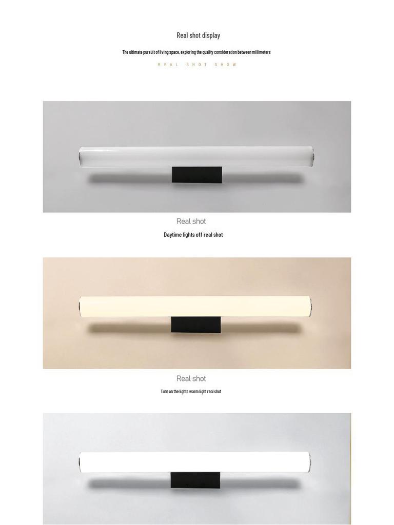 High-brightness Anti-fog Vanity Light with Mirror Cabinet for Bathroom and Hallway, 85-265V