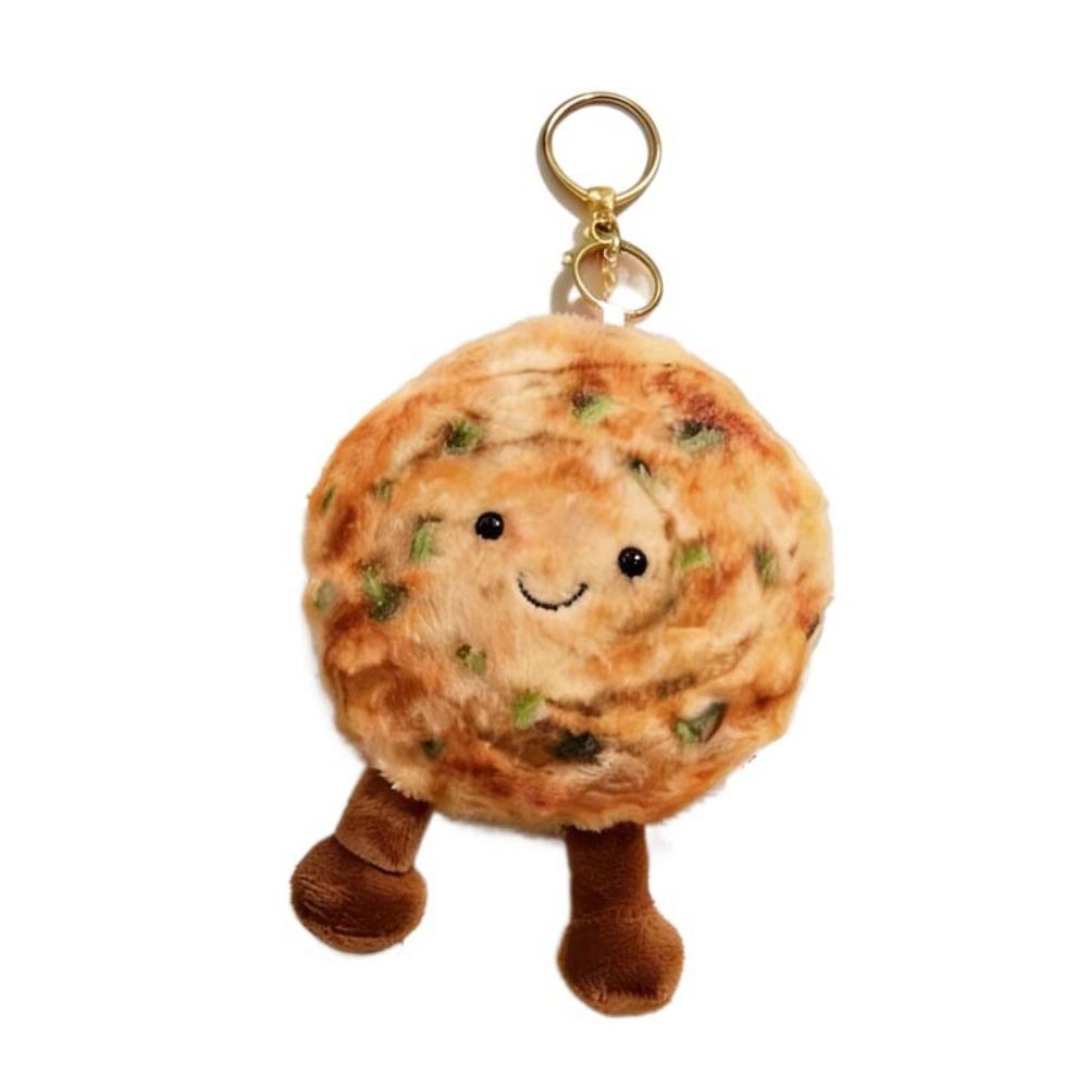 Kawaii Plush Doll Pendant Shallot Pancake Plush Toy Pendant Cartoon Plush Keychain  Christmas Gift 13cm(5.12in)