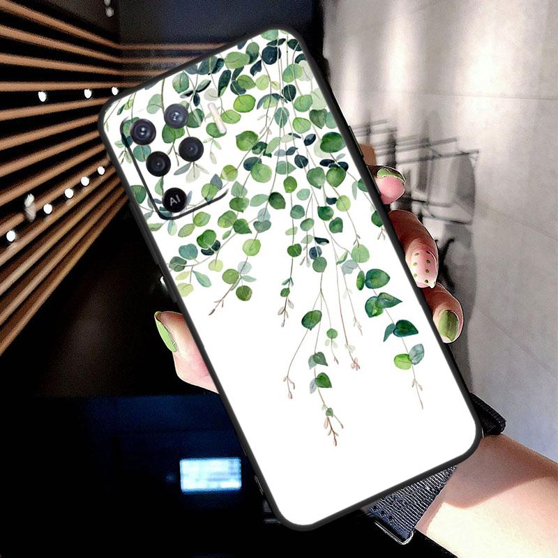 

Eucalyptus Lavender Case For Oppo A17 A57 A77 A76 A16 A96 A18 A60 A80 A40 A38 A58 A78 A98 A94 A74 A54 A15 A5 Pro OPPO A54 5G