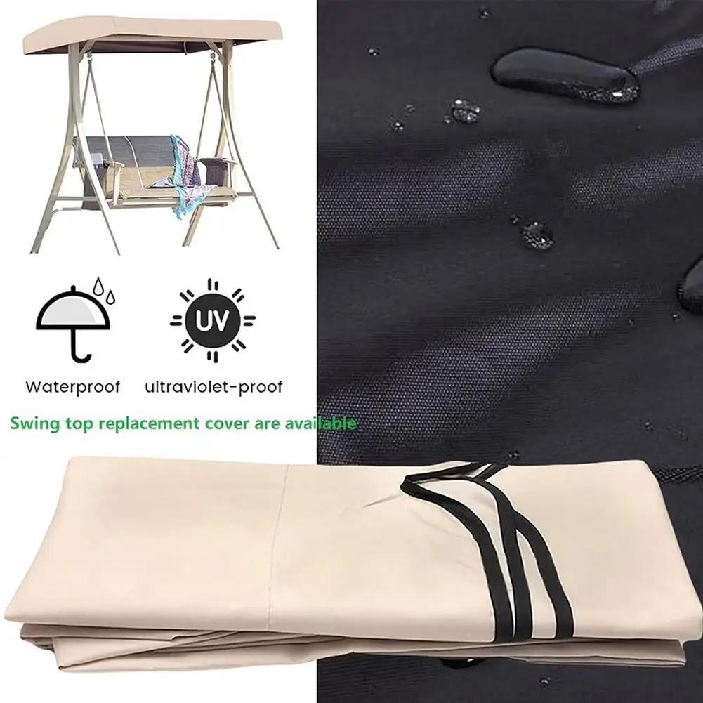 191*120*18cm Swing Chair Cover Water And Dust Proof Sunshade Canopy Summer For Outdoor Garden Playground Swing Chair Cover