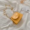 Women Mini Tote Bag New Crocodile Pattern Flap Messenger Crossbody Bag Female Simple Shoulder Bag Compact Square Lady Handbag