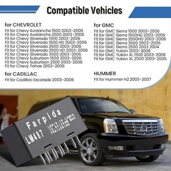 LED Flasher Relay Turn Signal Compatible with Hazard Warning and Turn Signal Fla