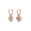 Swarovski flower hoop earrings