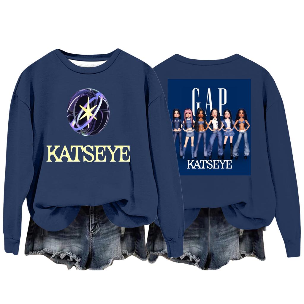 Women's Fashion Casual Long Sleeve Loose Printed Sweatshirt