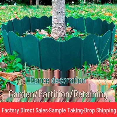 Outdoor Garden Vegetable Enclosure: Plastic Edging for Flower Beds, Courtyard Borders, and Small Picket Fence Isolation.