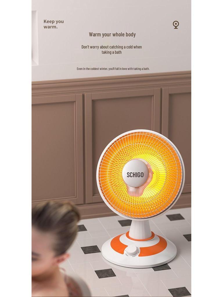 Mały grzejnik elektryczny kominkowy Little Sun cichy, energooszczędny i suszarka do włosów