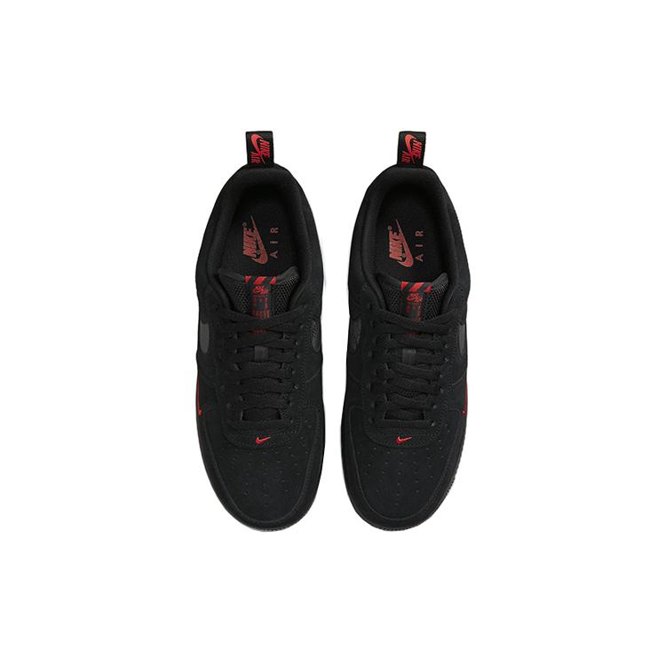 New Nike Air Force 1 Low Multi Swoosh Black Crimson DZ4514-001