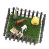 1 : Model Stajni dla Koni Ogrodzenie Skala 12   Model Zagrody Miniaturowej Model Toru Wyścigowego Dekoracyjny Zabawki Małej Stajni dla Koni