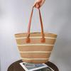 Straw bag women's summer bag fashion tote bag large capacity woven bag bucket bag women's bag