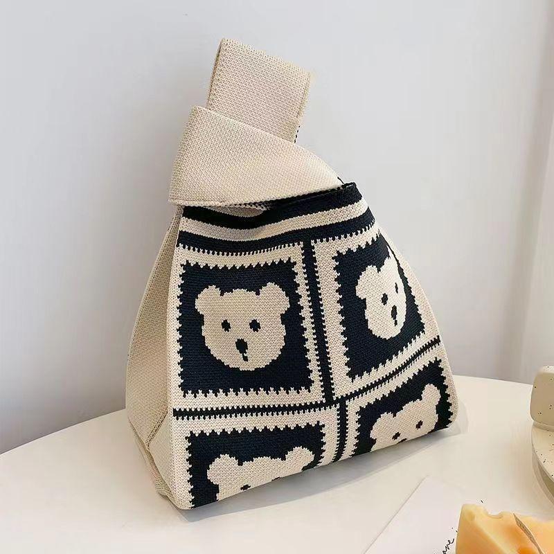 

New girls bag small square bag wrist bag vest bag bag new knitted bag knitted bag hand bag diagonal span