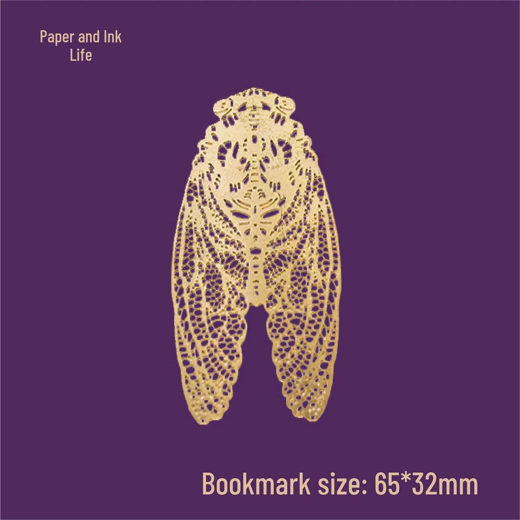 Gilded Brass Hollow Animal Bookmark - Chinese Style Cultural and Creative Student Gift.