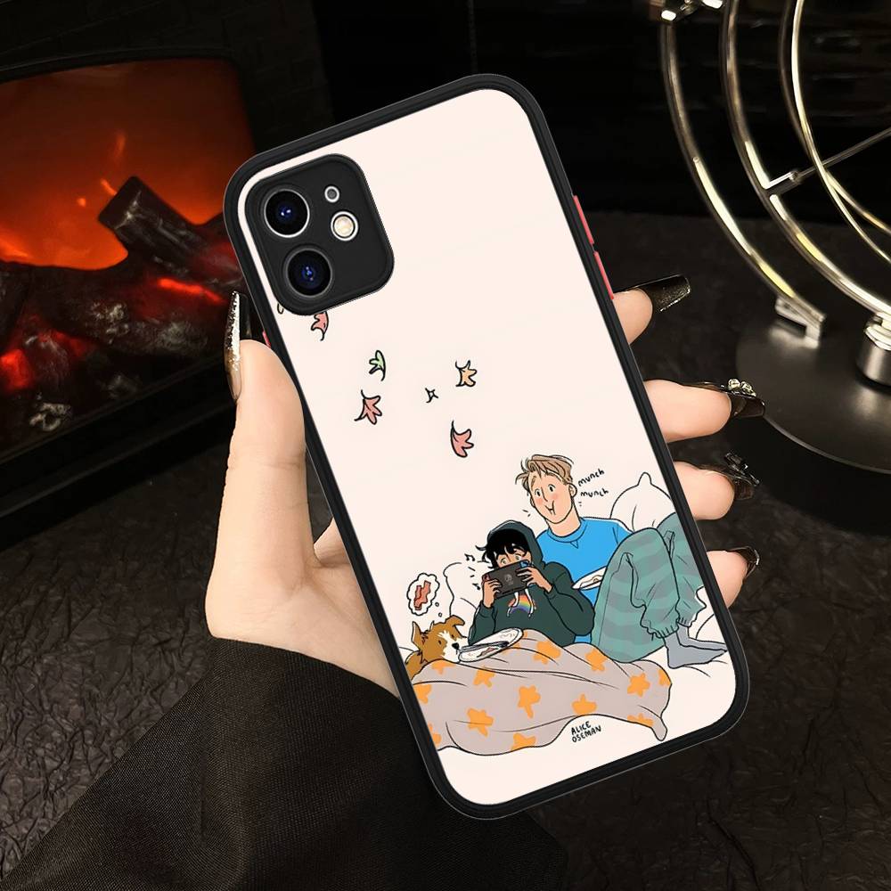New Heartstopper Anime For IPhone 16 13 15 11 12 14 Pro Max 15 16 Plus X XS MAX Matte Phone Cover