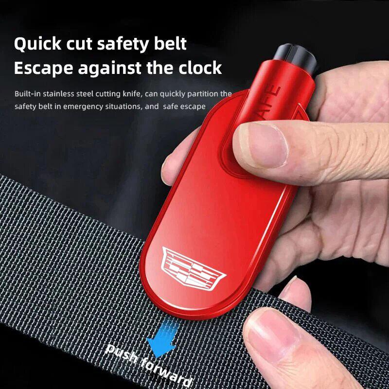 Marteau de sécurité pour voiture Brise-vitre d'urgence Coupe-ceinture de sécurité pour Cadillac ATS BLS CT6 CT4 SLS CTS ESCALADE STS XLR XT4 XT5