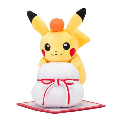 Pokémon Center Original Plush Toy Pikachu and Kagami Mochi 22 X 20 X 20 Cm (H X W X D)