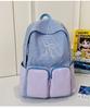 School Bag Summer New School Bag Women's Japanese Ins Small Fresh Cute Girl Heart Bow College Wind Travel Backpack