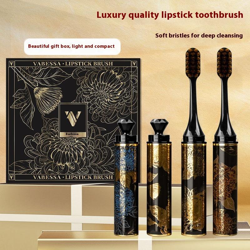 4Pcs/Box Toothbrush Highly Efficient Cleaning Ultra Soft Comfortable Bristles Travel Portable Home Cleaning Toothbrush