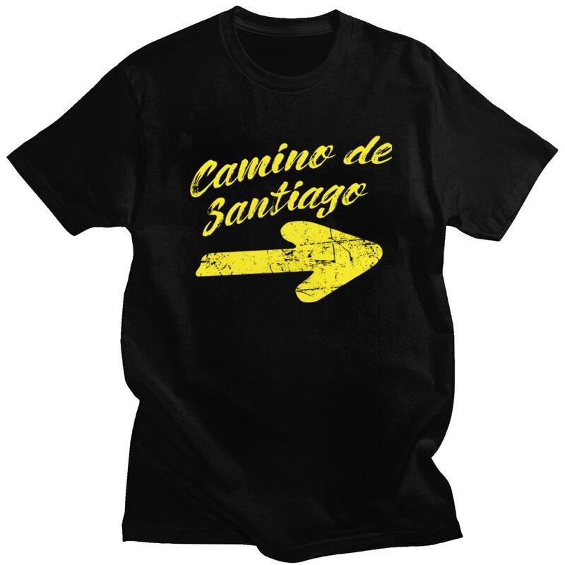 

Custom Buen Camino De Santiago T Shirts for Men Pure Cotton Tee Tops Tshirts Short-Sleeve T-shirt - Men s Summer Cotton Graph... 5XL різнокольоровий