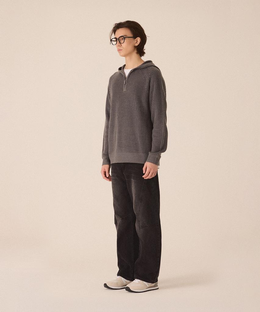CUTZ Two-Tone Ribbed Hoodie Knit - 2 Colors
