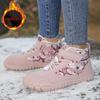 Kids Barefoot Snow Boots Waterproof Wide Toe Cotton Shoes Winter Warm Fur Lined Shoe for Boys Girls Cold Weather Outdoor Sneaker