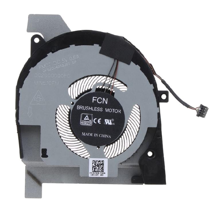 Cooling Fan Laptop CPU Cooler for Latitude 5501 5511/Precision 3541 3551 Notebook Computer 4-wire Quiet Heat Radiators