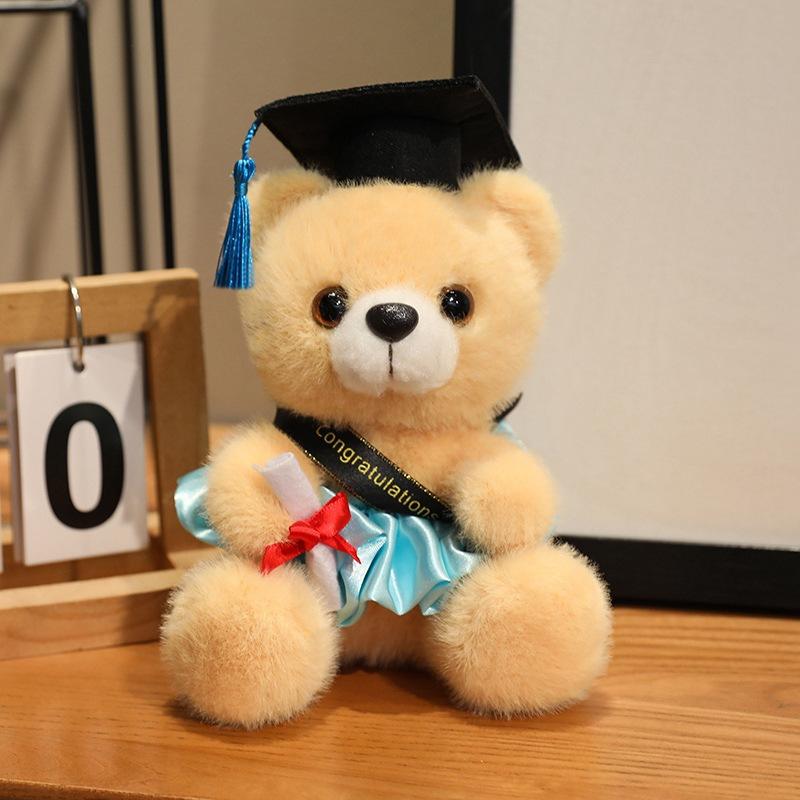 Dress Dr. Bear Doll Plush Toy Dr. Hat Bear Hug Bear Doll Ragdoll Graduation Gift