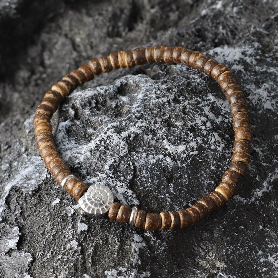 

New Natural Coconut Husk Beads Bracelet For Men Handmade Nautical Beach Conch Anchor Braclet Wood Braslet Pulseria Hombre Joias