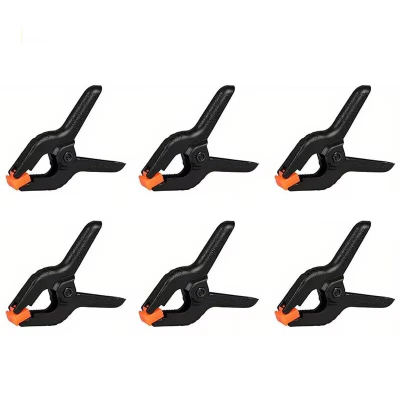 

6 шт. 3-дюймовые пружинные зажимы из прочного пластика для фона, муслина, холста, бумаги, хромакея, экрана, зажима для фотостудии, плотницкого инструмента