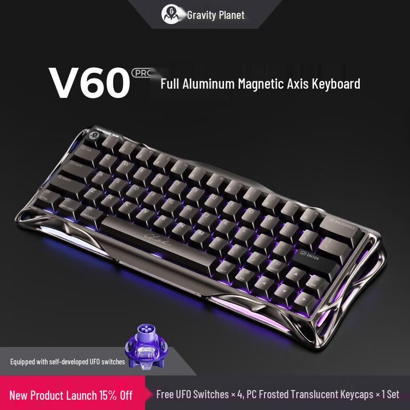 GravaStar V60Pro Magnetic Switch RGB Gaming Keyboard