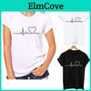 Stylish Heart Printed T-shirt For Women Featuring Soft And Casual Short Sleeves