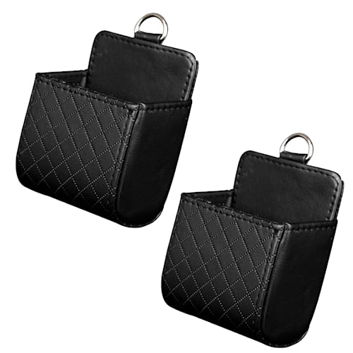 

MaT store Чехол для автомобильных аксессуаров, автомобильные аксессуары, предметы для хранения в автомобиле, простая установка, карман для хранения в автомобиле, набор из 2 штук