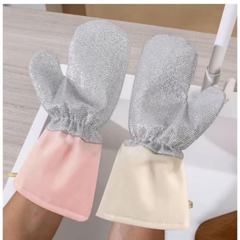 2 Pairs Thickened Dish Washing Gloves Waterproof Housekeeping Gloves Kitchen Cleaning
