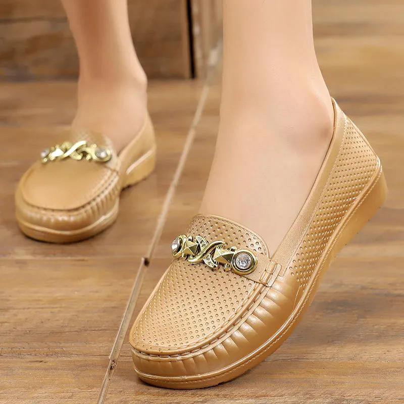 

WTEMPO Женские нескользящие повседневные рабочие туфли на низком толстом каблуке весна-лето большого размера однотонные одинарные туфли 36 хаки