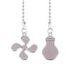 Fan Shape Ceiling Fan Pull Chain Light Shape Chandelier Pull Chain Metal Pendant Pull Chain Extension Chandelier Chain Extender