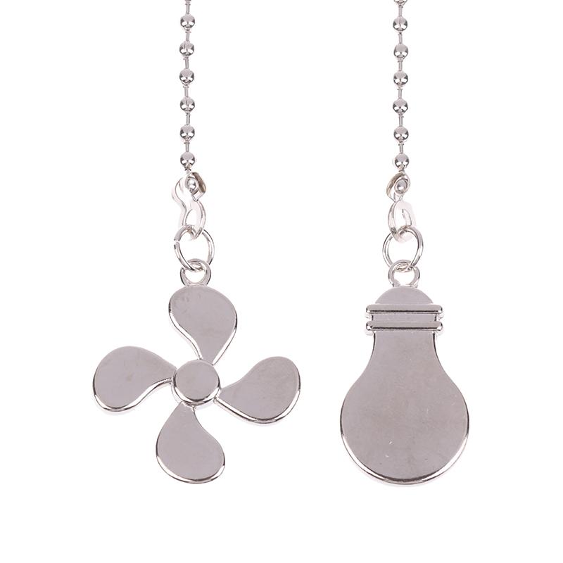 Fan Shape Ceiling Fan Pull Chain Light Shape Chandelier Pull Chain Metal Pendant Pull Chain Extension Chandelier Chain Extender