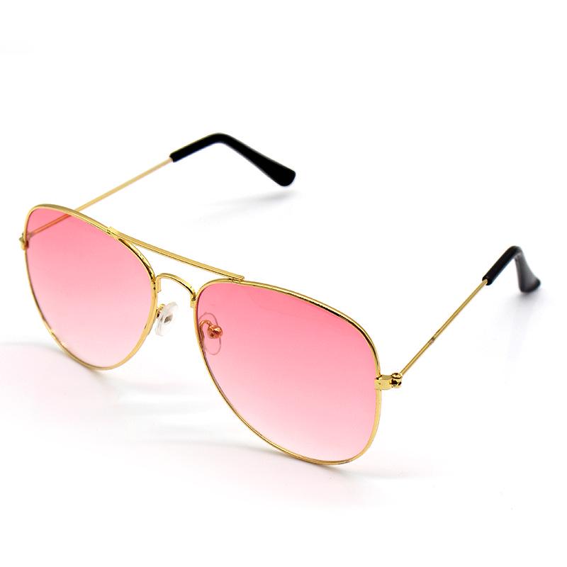 Unisex Aviator Frog Mirror Sunglasses - Multicolor Metal Frame