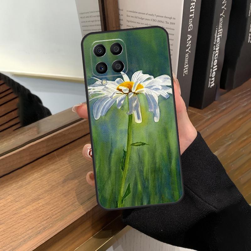 

Акварельный чехол с ромашками для Samsung Galaxy M56 M06 M16 M36 M52 M32 M12 M54 M34 M14 M35 M55 M15 M11 M31 M13 M53 Samsung M11