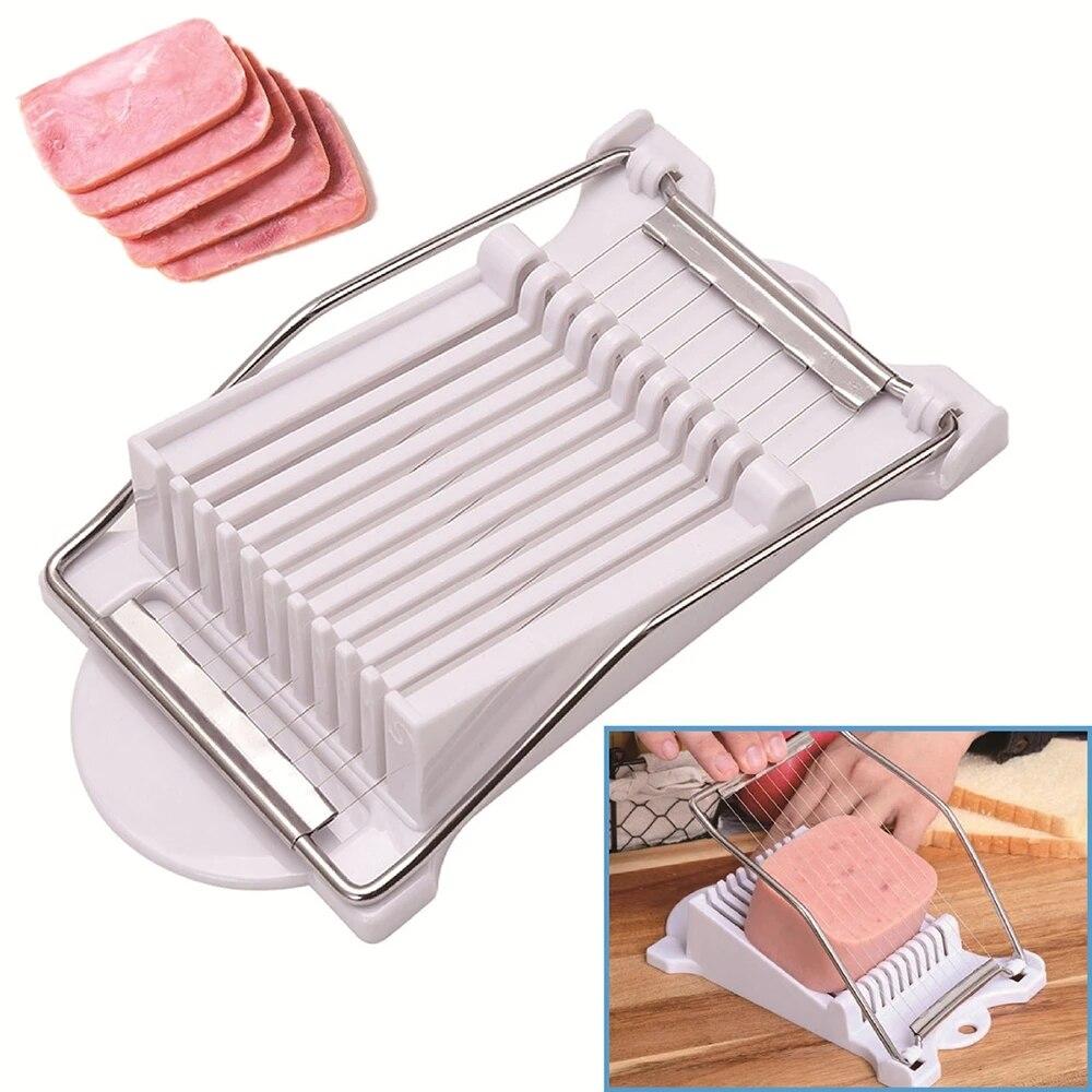 Multifunctional Egg Cutter Stainless Steel Egg Slicer Sectioner Cutter Mold Banana Luncheon Meat Cutter Kitchen Gadgets