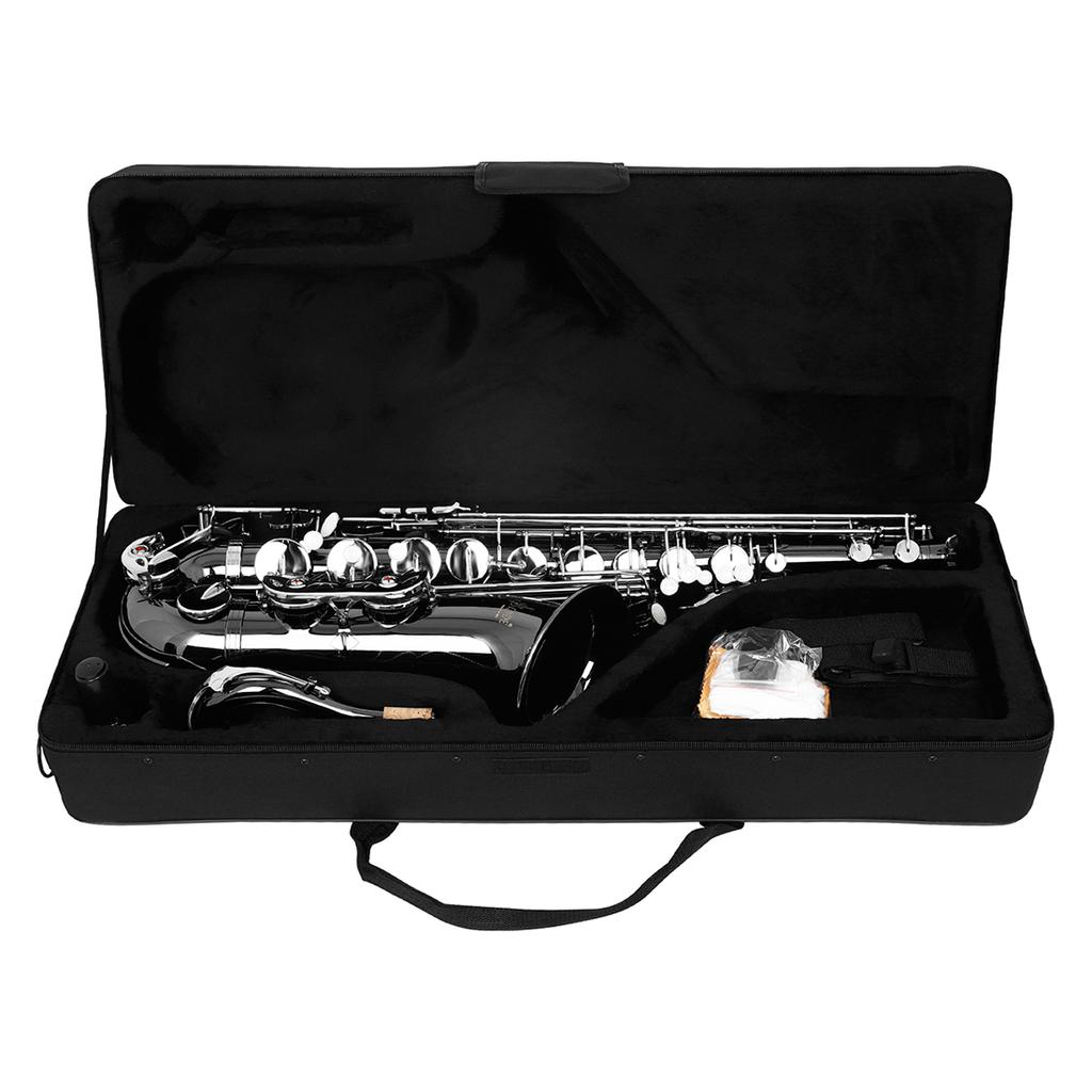 SLADE Tenor Saxophone Bb Brass Body Sax Professional Woodwind Instrument with Saxfone Case Cleaning Set Reed Accessories