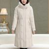 Plus Size XL-5XL Middle Age Women Long Coats Winter Parkas Hooded Thick Warm Elegant Women's Jackets
