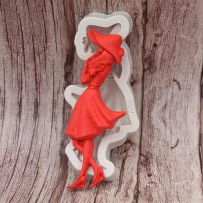 Silikon kalıp 4 Stilleri Moda Kız fondan kalıp kek dekorasyon araçları çikolata kalıp Pişirme Araçları